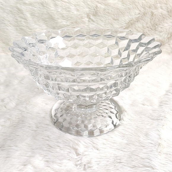 Fostoria Other - Fostoria Glass American Line 2056 12 1/2" Crystal Tom & Jerry Footed Punch Bowl